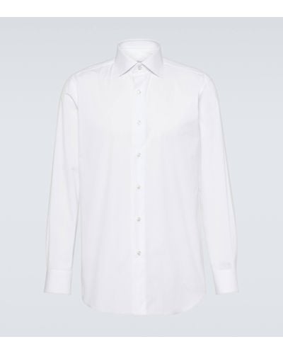 Brioni Cotton-blend Shirt - White