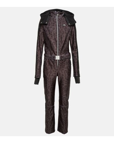 Jet Set Magic Ghoster Leopard-print Ski Suit - Grey