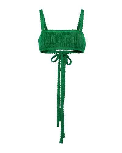 Alanui Caribbean Knit Bralette - Green