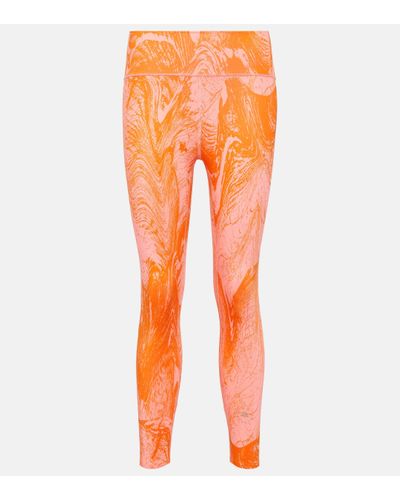 adidas By Stella McCartney Truepurpose High-rise Printed leggings - Orange