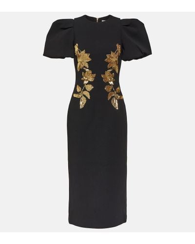 Rebecca Vallance Versailles Sequin-embellished Midi-dress - Black