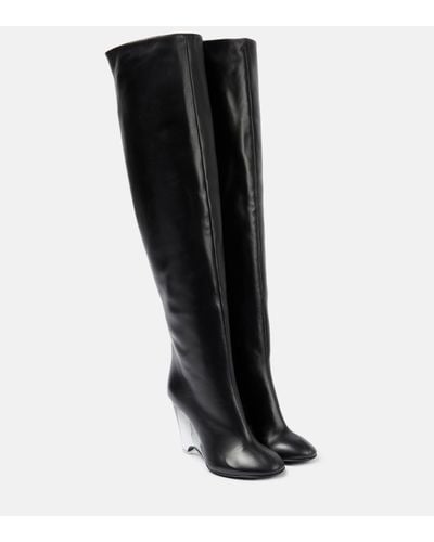 Alaïa Leather Knee-high Boots - Black