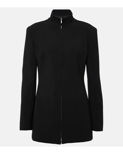 Ferragamo Wool-blend Jacket - Black