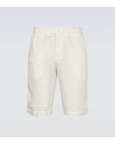 Zegna Linen Bermuda Shorts - White