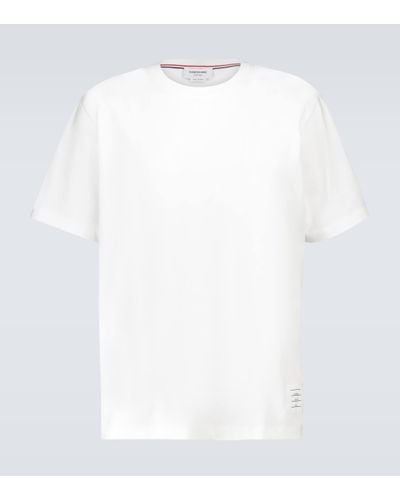 Thom Browne T-shirt en coton - Blanc