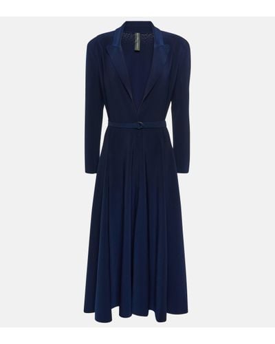 Norma Kamali Jersey Midi Dress - Blue