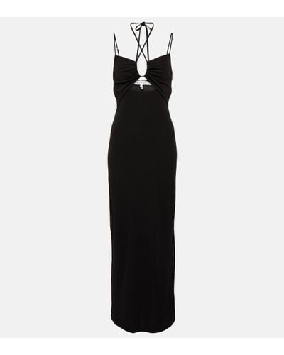 FRAME Cutout Maxi Dress - Black