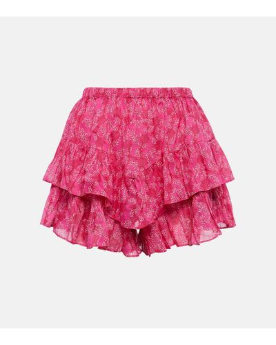 Isabel Marant Jocadia Cotton Shorts - Pink