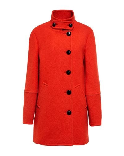 Veronica Beard Chapman Virgin Wool Coat - Red
