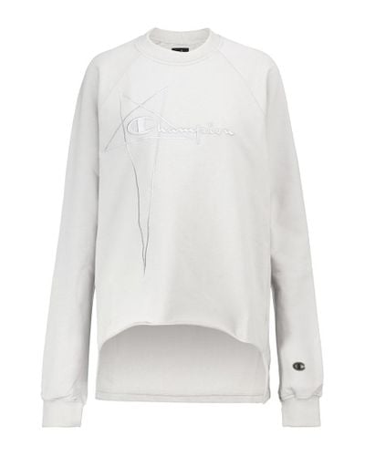 Rick Owens X Champion® Sweatshirt aus Baumwolle - Weiß
