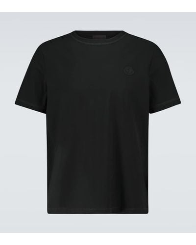 Moncler T-Shirt aus Jersey - Schwarz