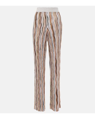 Missoni Sequined Straight Pants - Natural