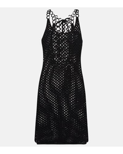 Chloé Vestido corto de lana - Negro
