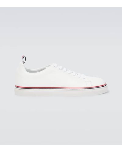 Thom Browne Sneakers in pelle - Bianco