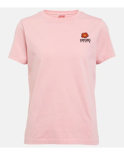 KENZO Camiseta Boke Flower de algodon - Rosa