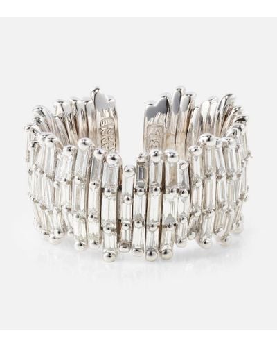 Suzanne Kalan Ring aus 18kt Weissgold mit Diamanten - Weiß