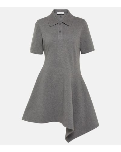 JW Anderson Asymmetric Knitted Minidress - Grey