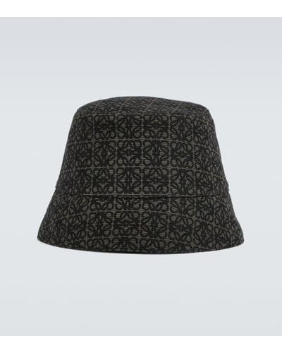Loewe Reversible Anagram Jacquard Bucket Hat - Black