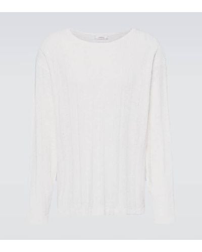 Commas Cotton And Linen T-shirt - White