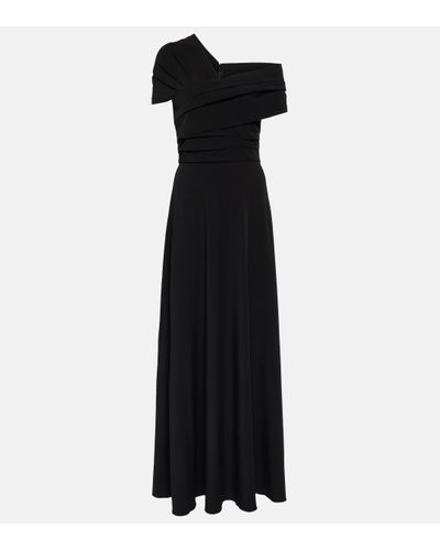 Co. Robe longue asymetrique en crepe - Noir