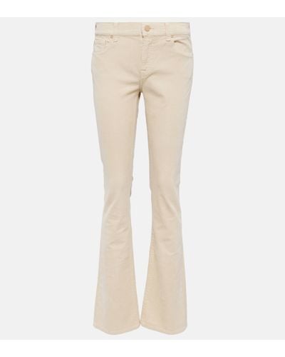 7 For All Mankind Jean flare a taille mi-haute - Neutre