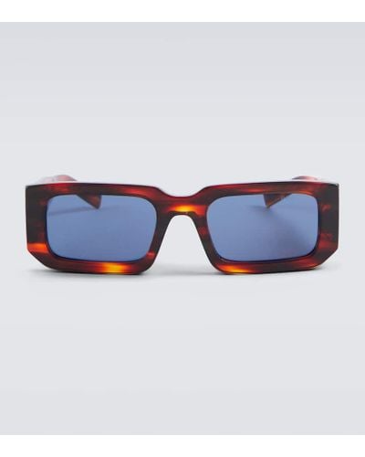 Prada Gafas de sol rectangulares - Azul