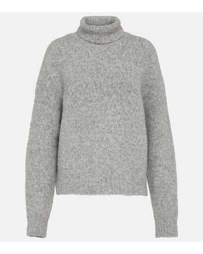 Nili Lotan Sierra Alpaca-blend Turtleneck Sweater - Gray