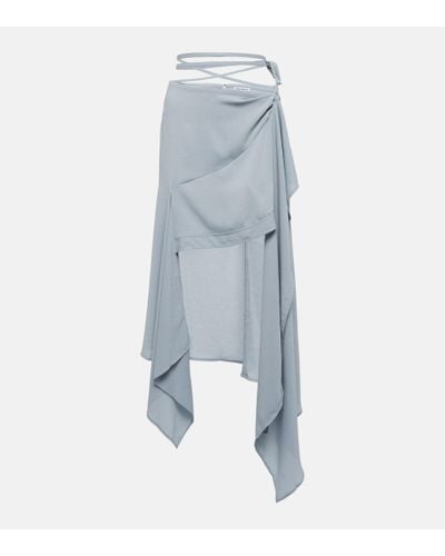 Acne Studios Asymmetrical Miniskirt - Blue