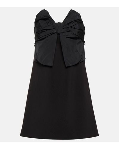 RED Valentino Bow-detail Strapless Minidress - Black