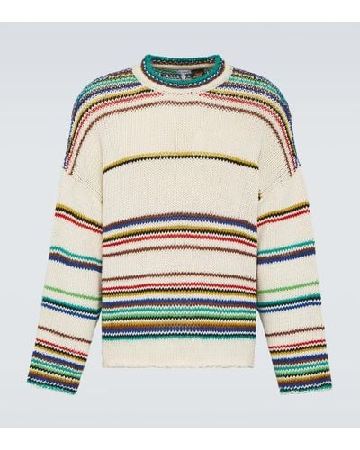 Loewe Paula's Ibiza Striped Cotton-blend Sweater - Multicolor