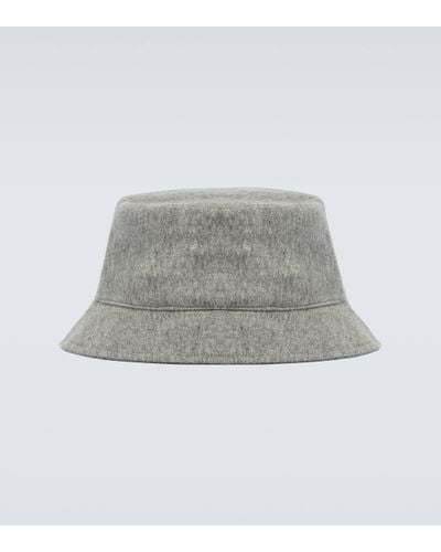 Loro Piana Cityleisure Cashmere Bucket Hat - Grey