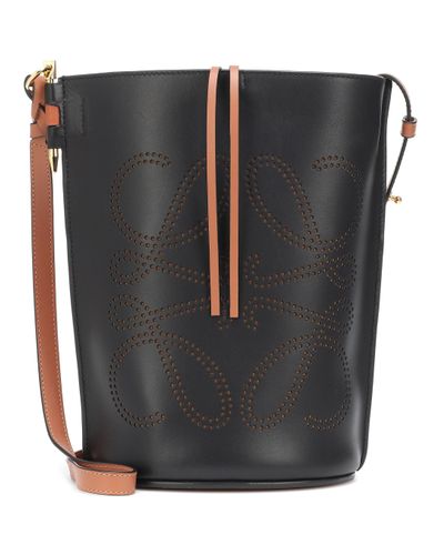 Loewe Bolso bombonera Gate con anagrama - Negro