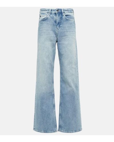 AG Jeans High-Rise Flared Jeans New Alexxis - Blau