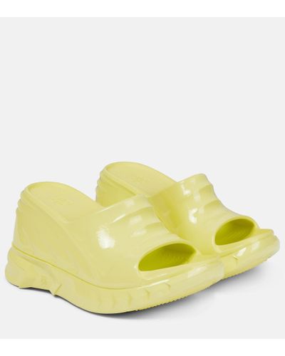 Givenchy Marshmallow Wedge Sandals - Yellow