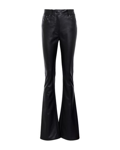 Stand Studio Virginia Faux Leather Flared Pants - Blue