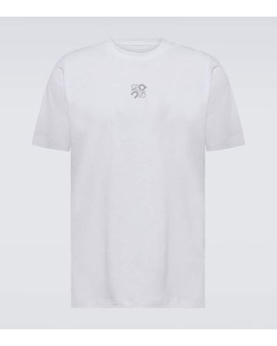 Loewe X On camiseta de tejido tecnico - Blanco