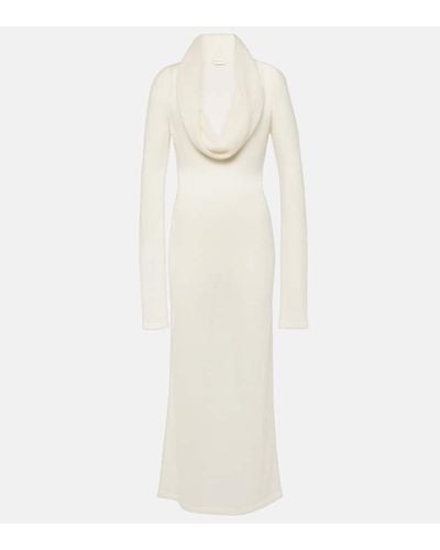 Magda Butrym Alpaca-blend Knitted Maxi Dress - White
