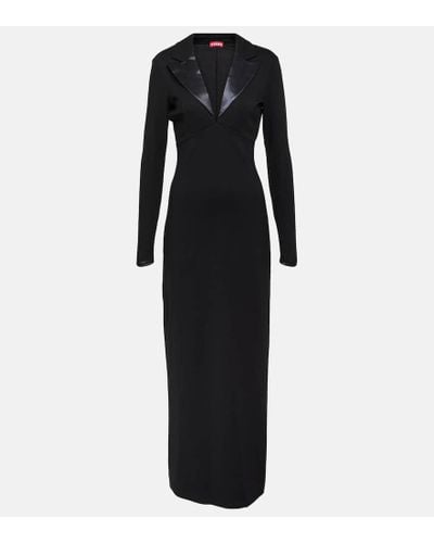 STAUD Humboldt Knitted Maxi Dress - Black