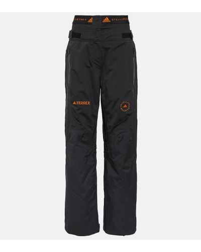 adidas By Stella McCartney Pantalones de ski de jersey con logo - Negro