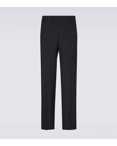 Visvim Dalton Wool And Linen Straight Pants - Black