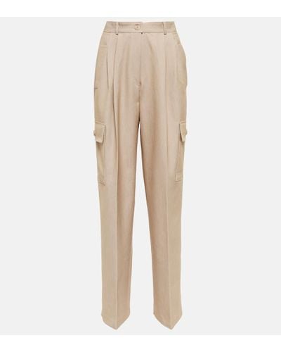 Frankie Shop Maesa Cargo Pants - Natural