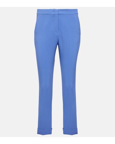 Etro Tailored Straight Trousers - Blue