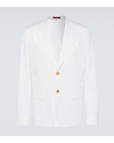 Gucci Blazer en coton - Blanc