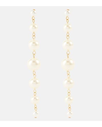 Jennifer Behr Boucles d'oreilles Perlette a perles fantaisies - Blanc