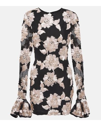 ROTATE BIRGER CHRISTENSEN Vestido corto con motivo floral - Multicolor