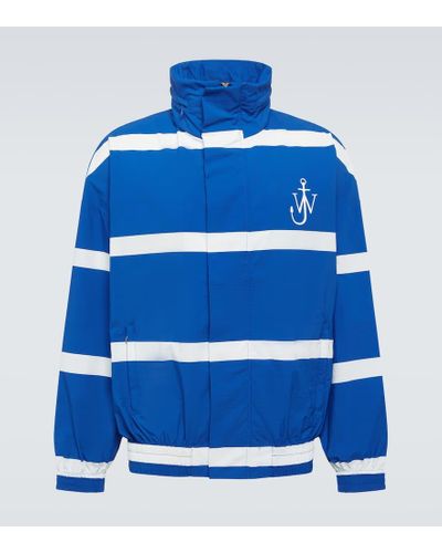 JW Anderson Anchor Striped Track Jacket - Blue