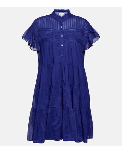 Isabel Marant Lanikaye Cotton Minidress - Blue