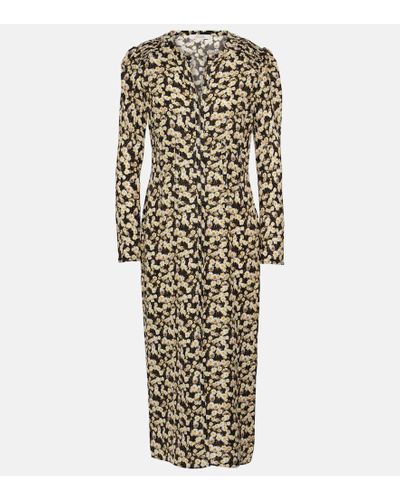 Dorothee Schumacher Blooming Opulence Silk-blend Midi Dress - Natural