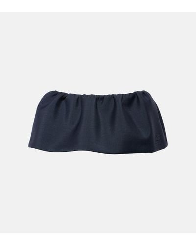 Miu Miu Minifalda en mezcla de lana de mohair - Azul