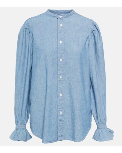 Polo Ralph Lauren Blouse en coton - Bleu